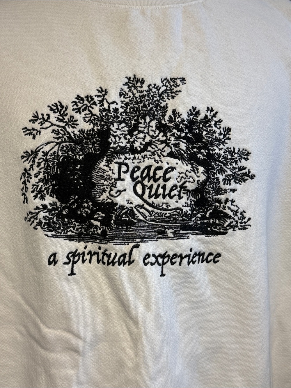 Museum of Peace & Quiet Spiritual Experience Graphic Sweatshirt XL - Picture 2 of 6